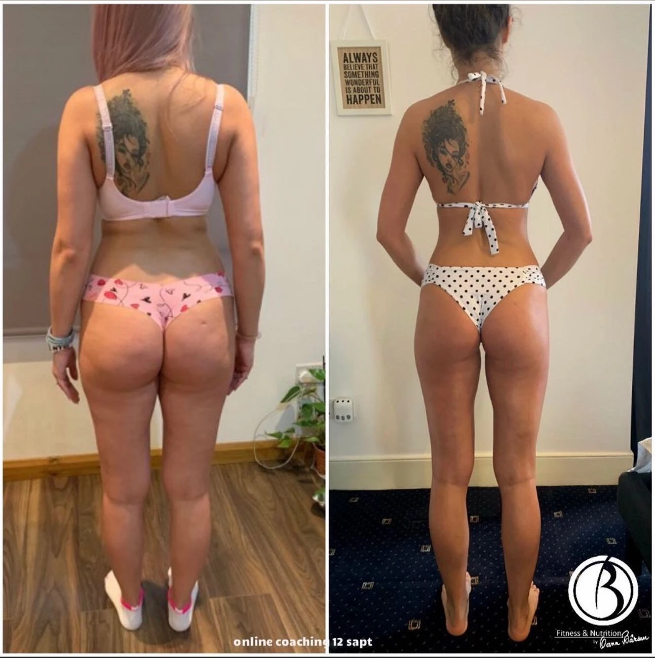 Transformare Before After clientă Oana Bârsan
